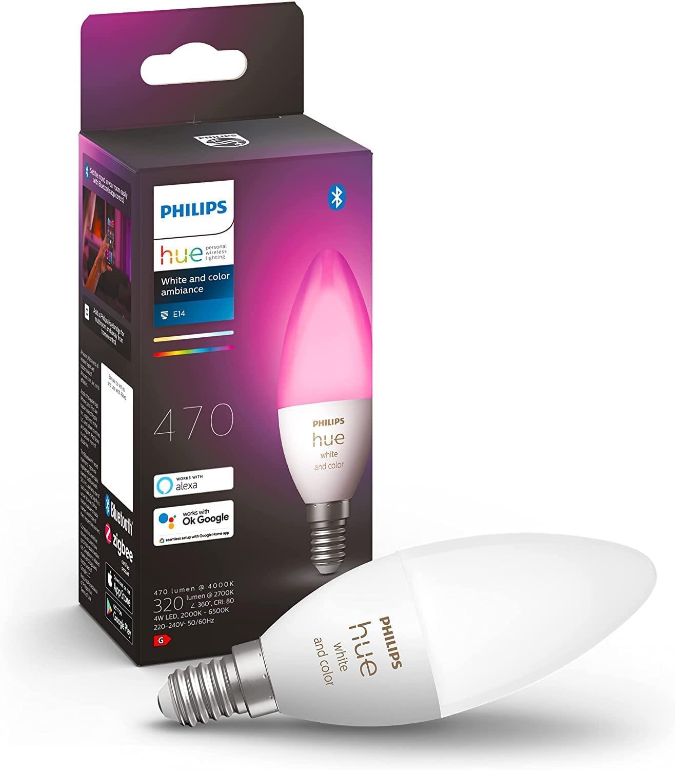 Philips Hue White Ambiance, vernetzte LED-Lampe …